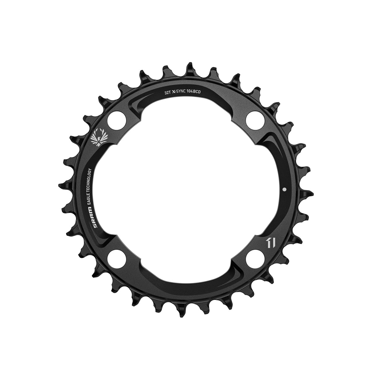 SRAM Chain Ring X-Sync 2 32T 104 Bcd Alum 12 Speed Black Black 12 Speed