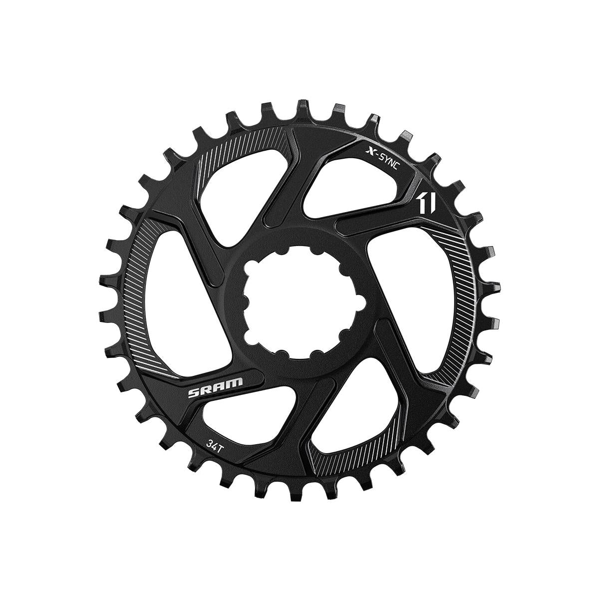 SRAM Chain Ring X-Sync Steel 28T Direct Mount 3mm Offset Steel 3.5mm Black 11 Speed Black 28T