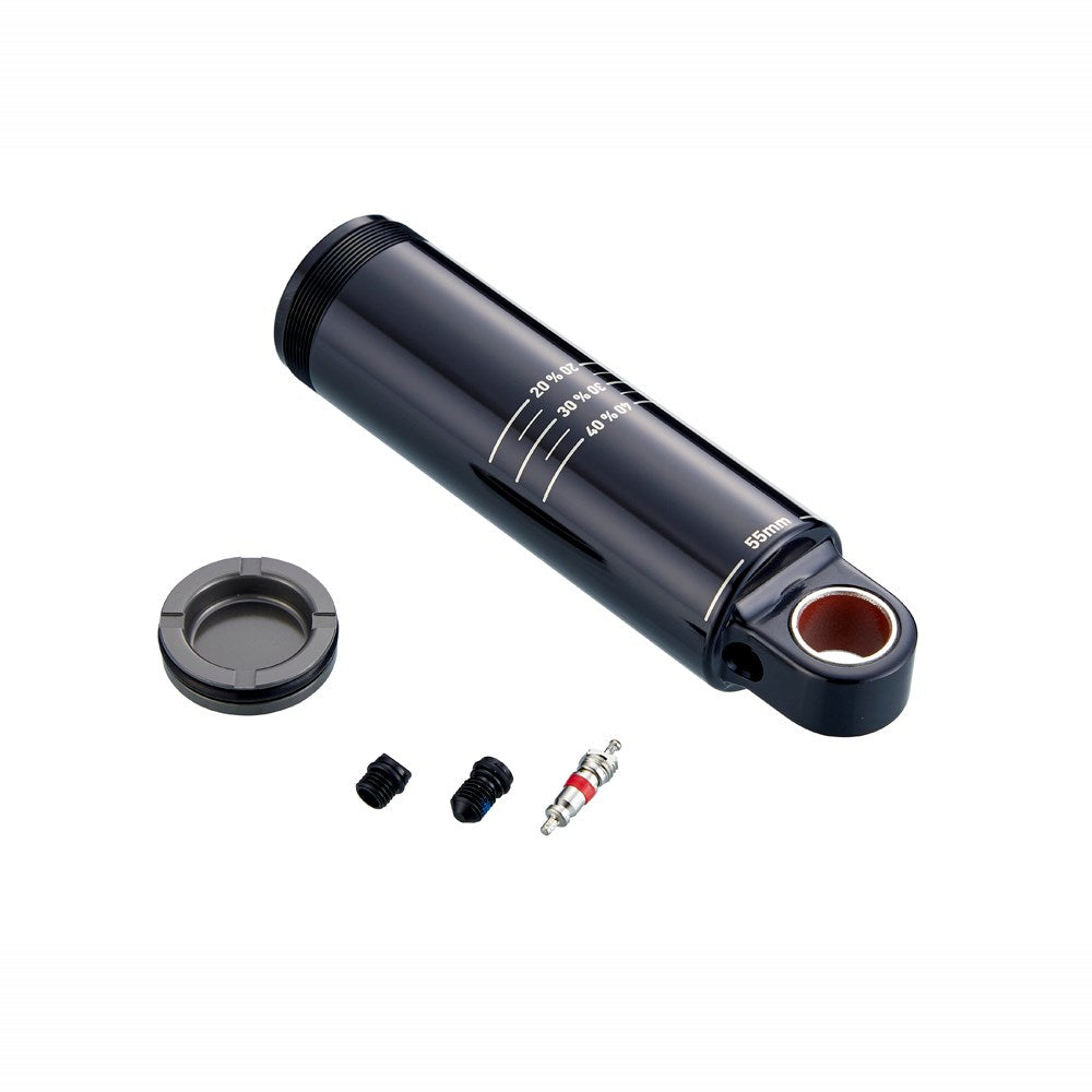 Rockshox Spare Rear Shock Spare Parts Damper Body/Ifp Standard Eyelet 55mmincludes Damper Bodyifp, Valve Core And Caps) Deluxe A1/ Super Deluxe A1 (2017+) Black