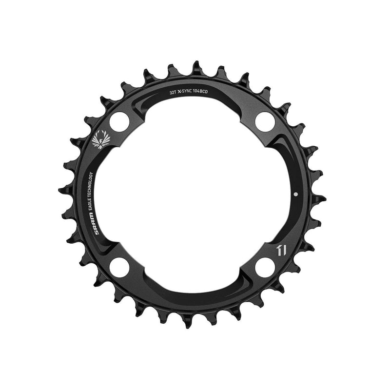 SRAM Chain Ring X-Sync 2 94 Bcd Alum Eagle Black Light Powered Emtb (Levo Sl) Black 32T 94Bcd