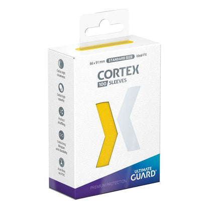 Ultimate Guard Cortex Sleeves Standard Size (100) (66 x 91 mm), color: amarillo