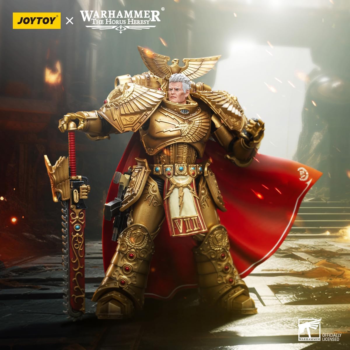 JoyToy Warhammer 40K: Imperial Fists Primarch of The VIIth Legion Rogal Dorn 1:18 Scale Action Figure