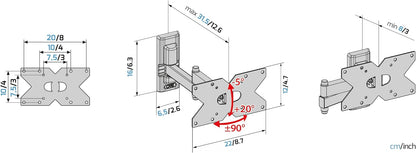 Wall Bracket Meliconi Edr120 26``