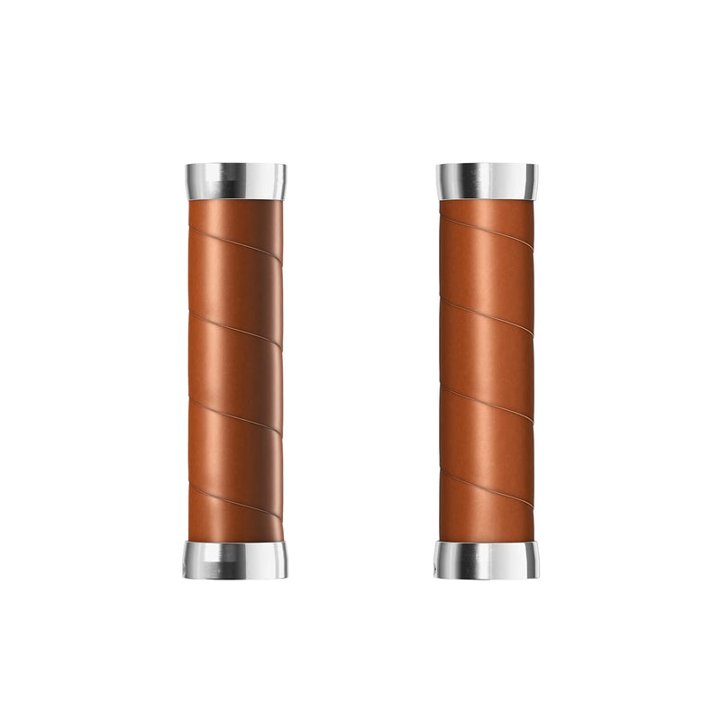 Brooks Slender Leather Grips (130 + 130 mm) Honey-New22 Unisex Adult Handlebar, Gold, Standard