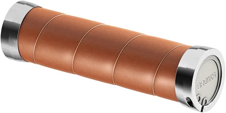 Brooks Slender Leather Grips (130 + 130 mm) Honey-New22 Unisex Adult Handlebar, Gold, Standard