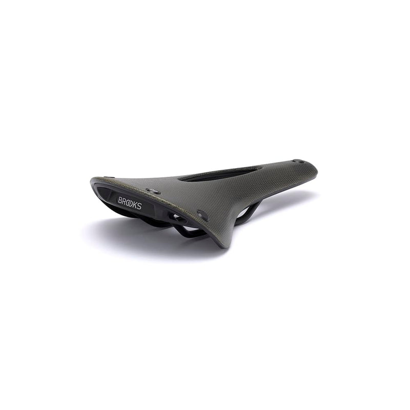 Brooks England Cambium C17 Carved,All-Weather, Waterproof Bike Saddle, Mud-Green, One Size
