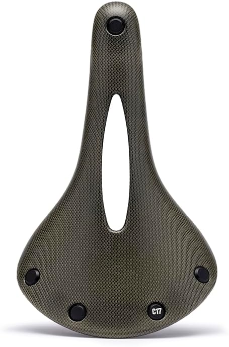 Brooks England Cambium C17 Carved,All-Weather, Waterproof Bike Saddle, Mud-Green, One Size