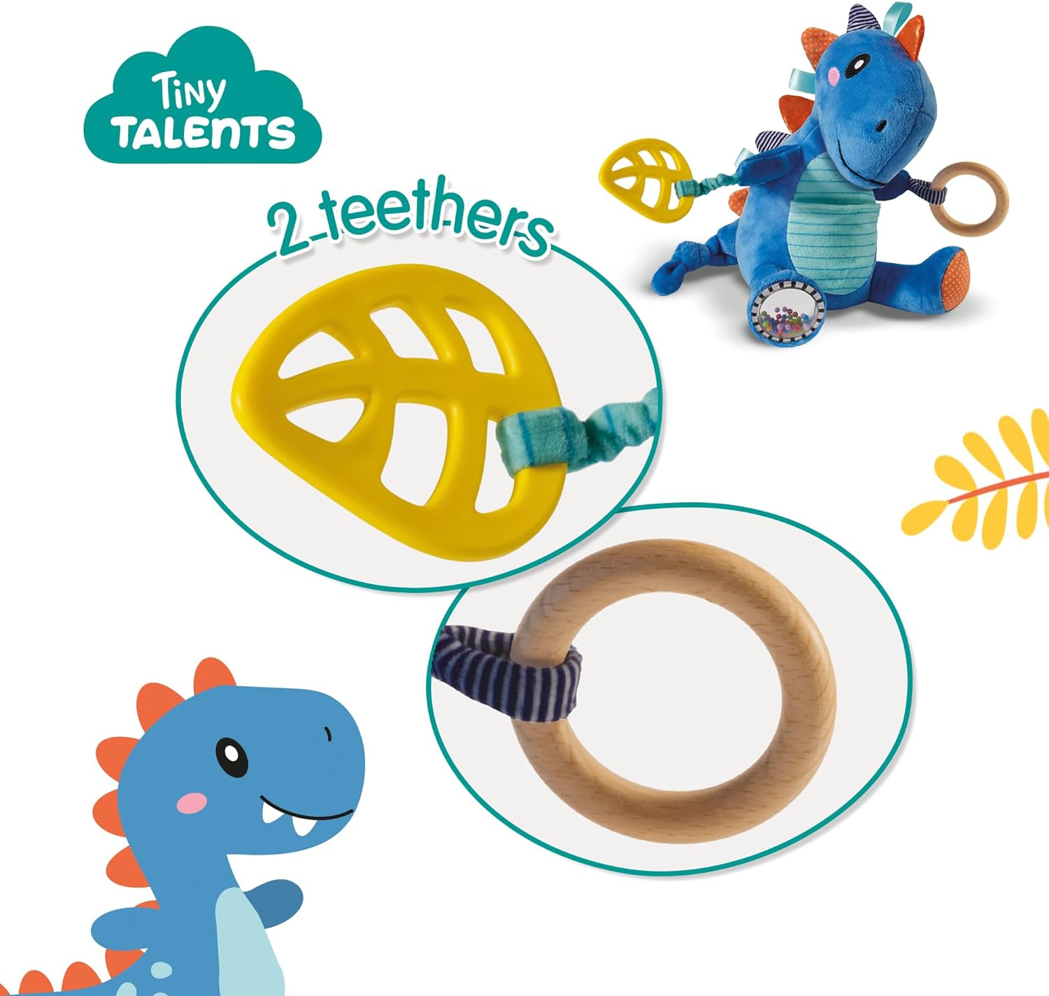 SES Creative 13201 Tex-Sensory T-rex, Yellow