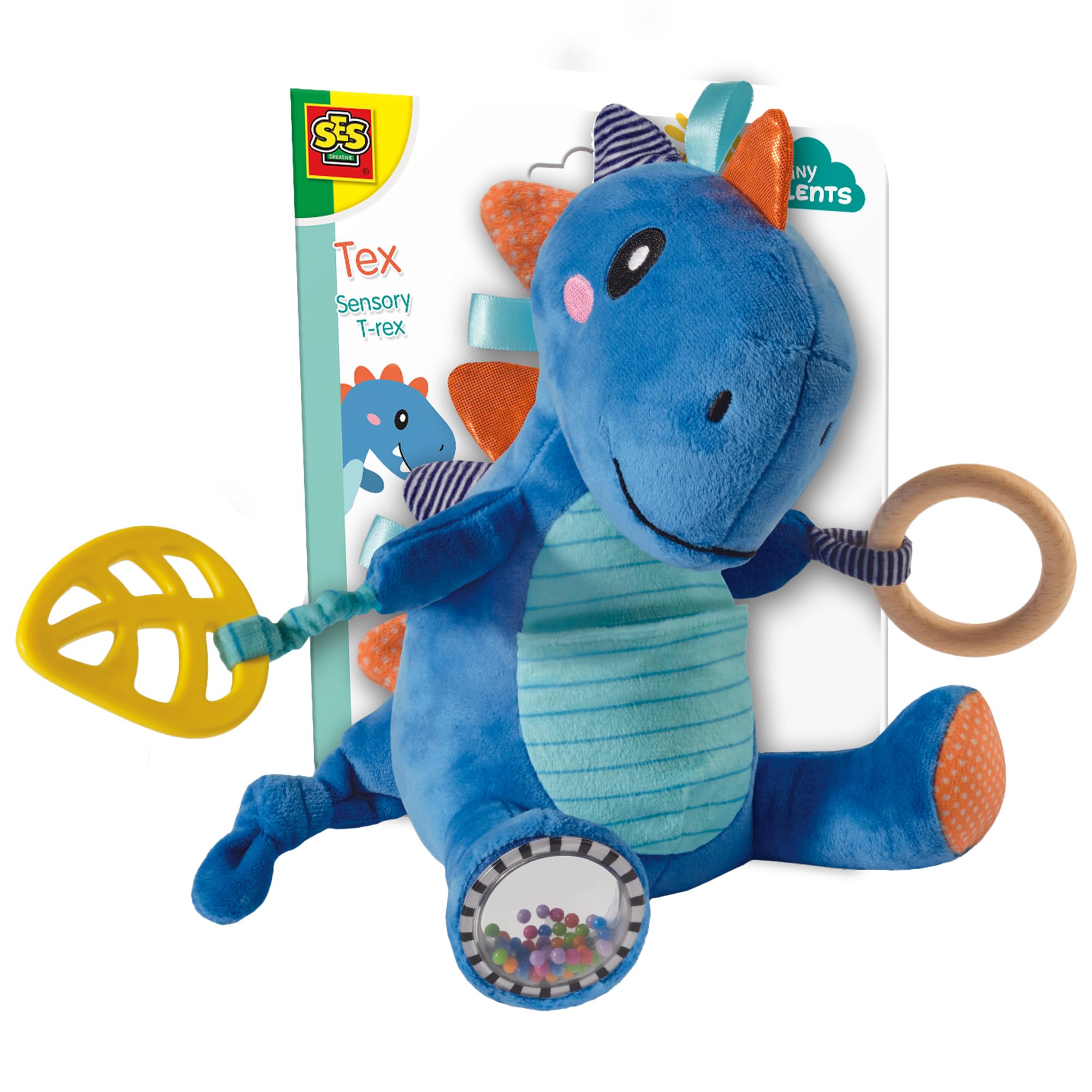 SES Creative 13201 Tex-Sensory T-rex, Yellow