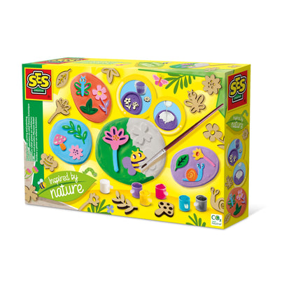 SES Creative 14036 Botanical Relief Casting and Painting-Inspired by Nature, Yellow