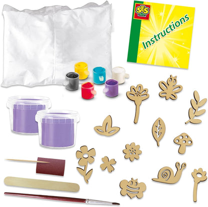 SES Creative 14036 Botanical Relief Casting and Painting-Inspired by Nature, Yellow