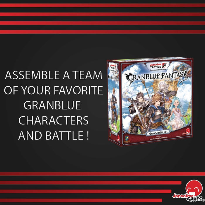 Japanime Games Japanime Tactics: Granblue Fantasy Gran Starter Set, 2-4 Players, Ages 14+, Board-games