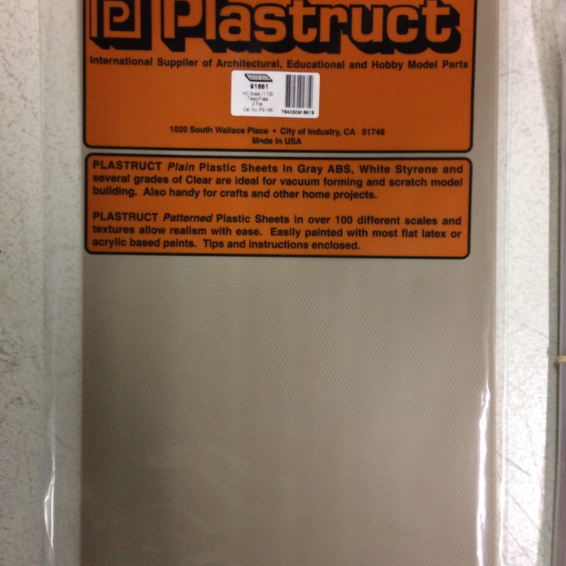 Plastruct HO Tread Plates 2 PLS91681 Plastic Building Supplies