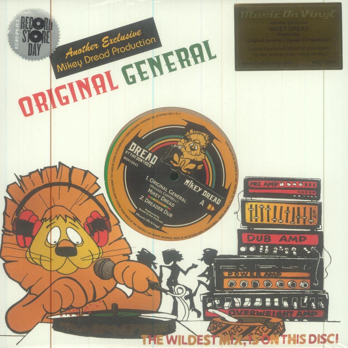 `Mikey Dread/ Edi Fitzroy - Original General / Queen Of Harlesden [10`` EP] (LIMITED RANDOM RED, GOLD or GREEN Vinyl, num`