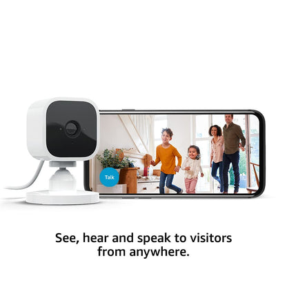 Blink Mini | Compact Indoor Plug-In Smart Security Camera, 1080P Hd Video, Motion Detection, Works With Alexa | 2 Camera