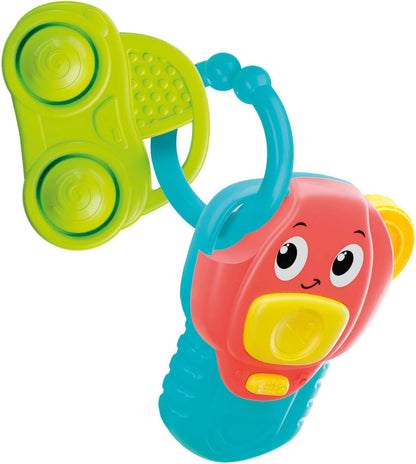 Clementoni - Musikspiel für Neugeborene, My First Activity Key, elektronisches Geschenk für die frühe Kindheit, erste Aktivitäten, Aktivitätenzentrum mit Licht und Geräuschen, Kinder 3-36 Monate