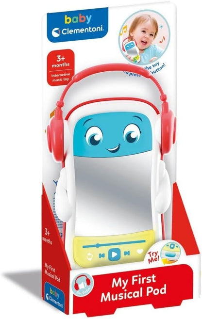 Clementoni Baby Infant Toys - My First Musical POD - Early Development & Activity Toys, Interactive Music Toys, Lights & Sounds, Sensory Learning Toys, Toddler 3 Months, Batteries Included, 17894