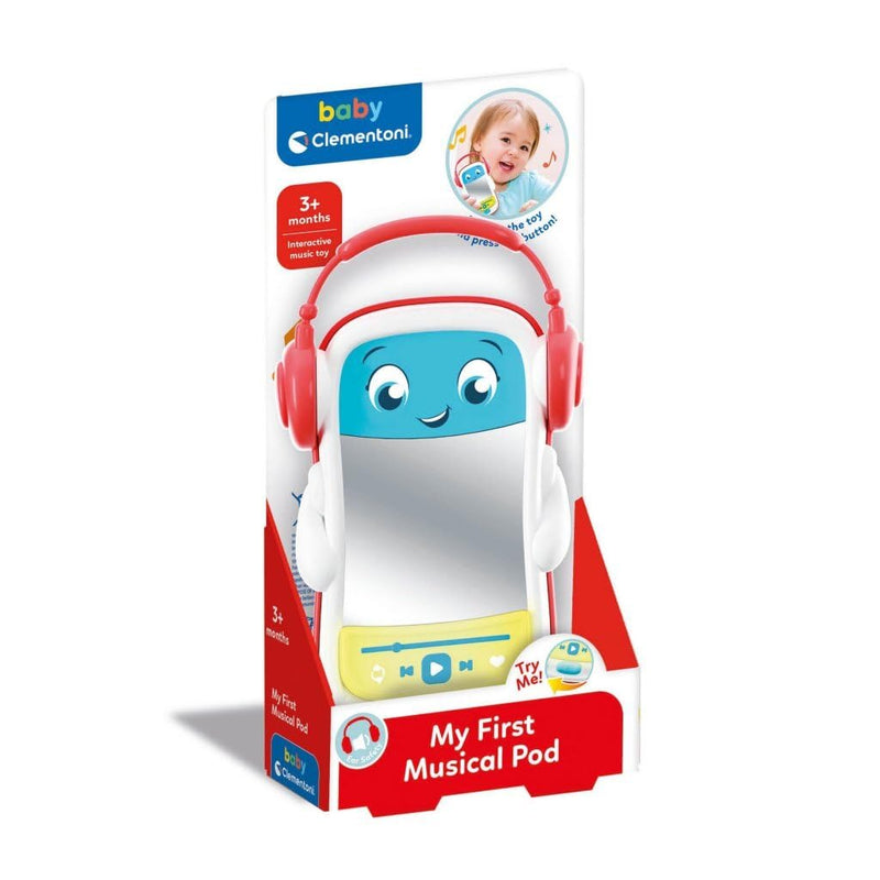 Clementoni Baby Infant Toys - My First Musical POD - Early Development & Activity Toys, Interactive Music Toys, Lights & Sounds, Sensory Learning Toys, Toddler 3 Months, Batteries Included, 17894