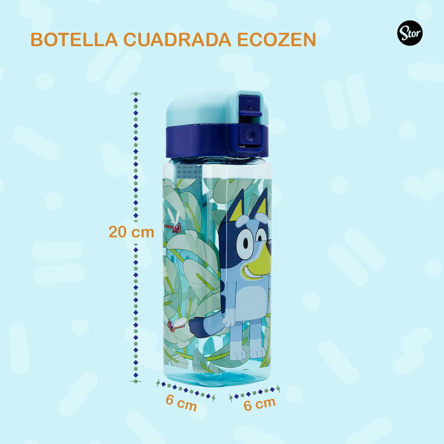Stor Bottiglia Robot con chiusura 550 ml BLUEY