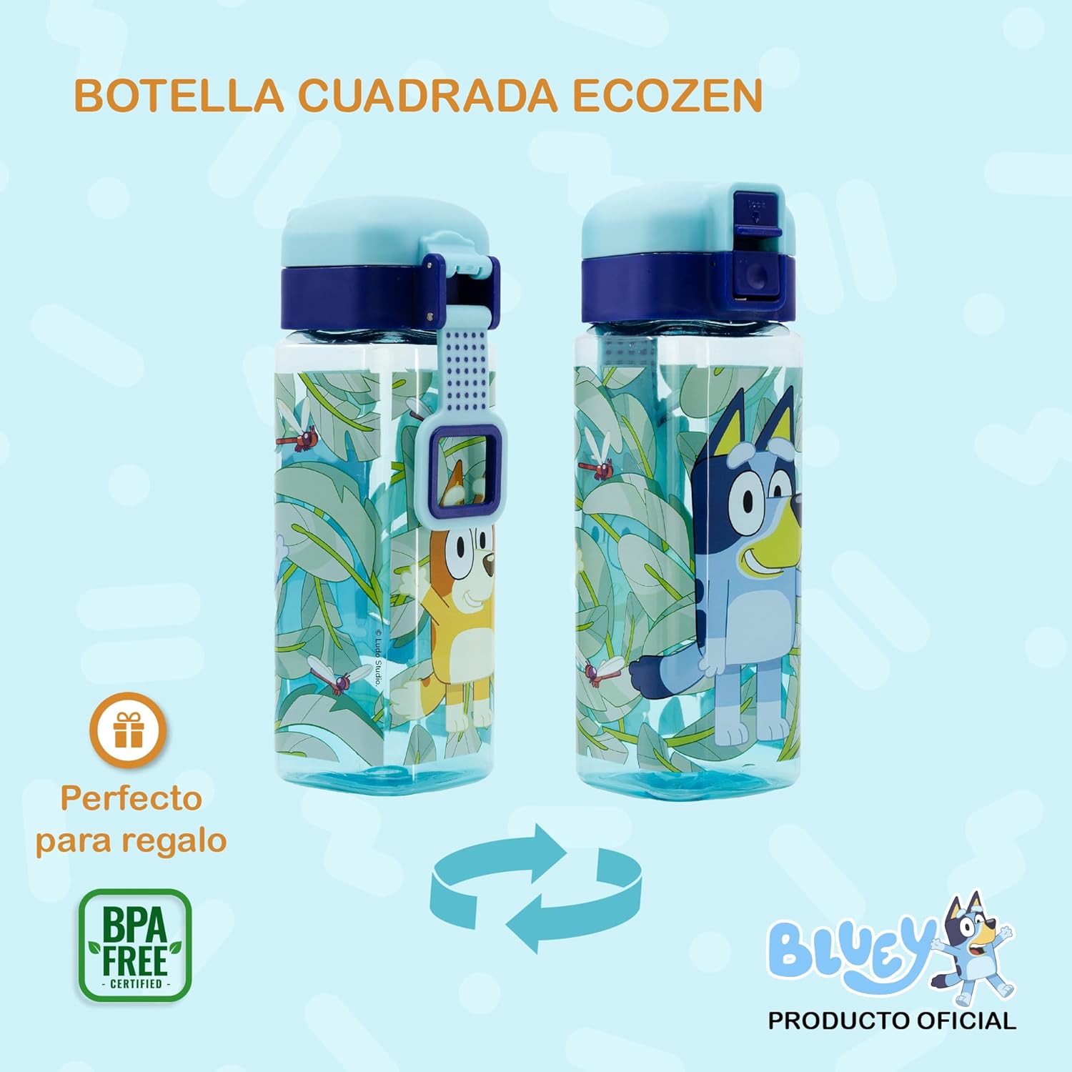Stor Bottiglia Robot con chiusura 550 ml BLUEY