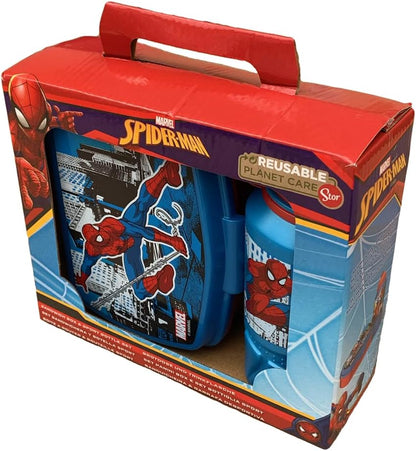 Marvel Spiderman Set Sports Water Bottle + Holder in Pack – ST51373