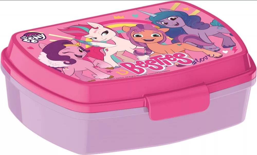 Fiambrera rectangular para el almuerzo infantil de My Little Pony