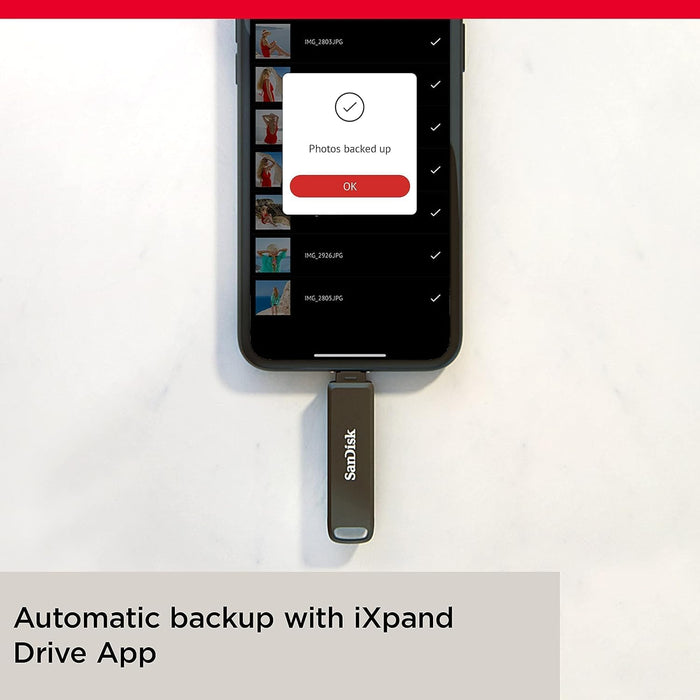 SanDisk 128GB iXpand Flash Drive Luxe, Unidad Flash para iPhone con Lightning y USB Type-C 3.0