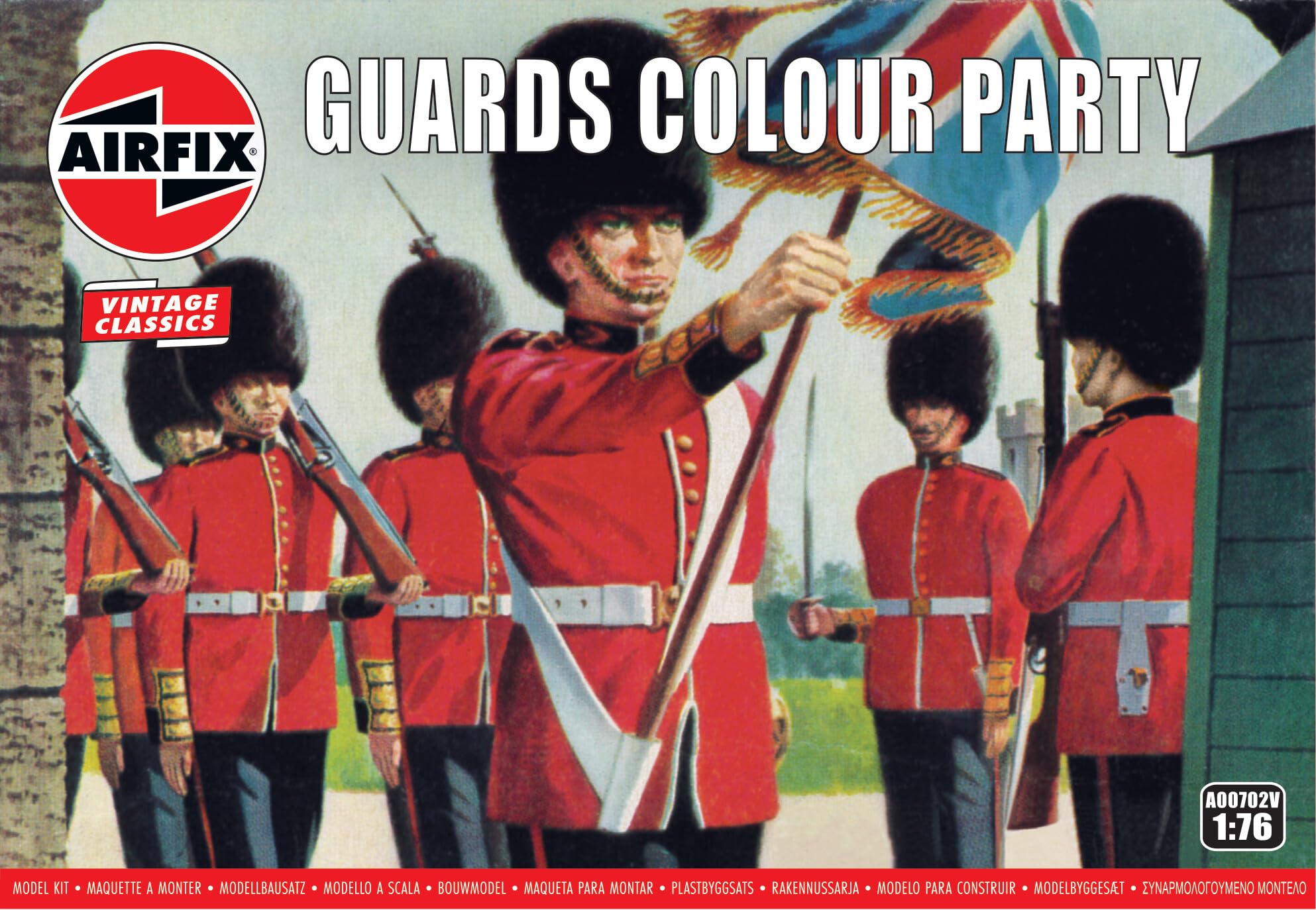 Airfix A00702V Guards Colour Party Classic vintage figuren, un Painted
