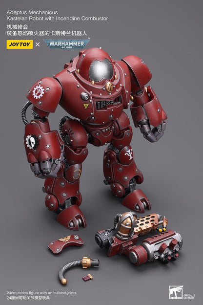 Warhammer 40k figurine 1/18 Adeptus Mechanicus Kastelan Robot with Incendine Combustor 12 cm