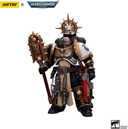 JOYTOY 1/18 Action Figure Warhammer 40K Figure Model Toys Ultramarines Chaplain(Indomitus) Collection Model Anime 4.7 Inch