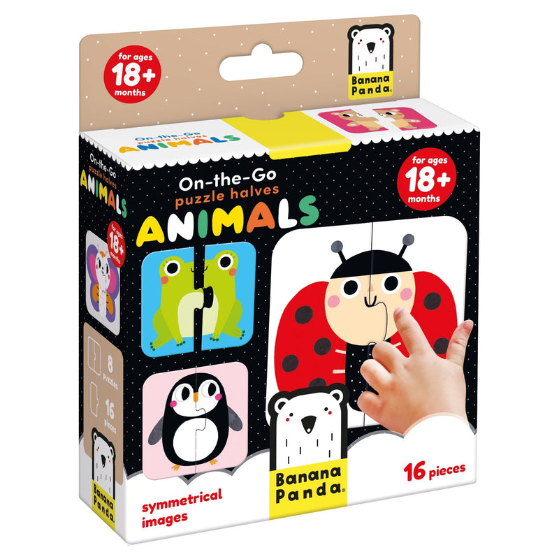 Banana Panda On-the-Go Puzzle halbe Tiere 18m+