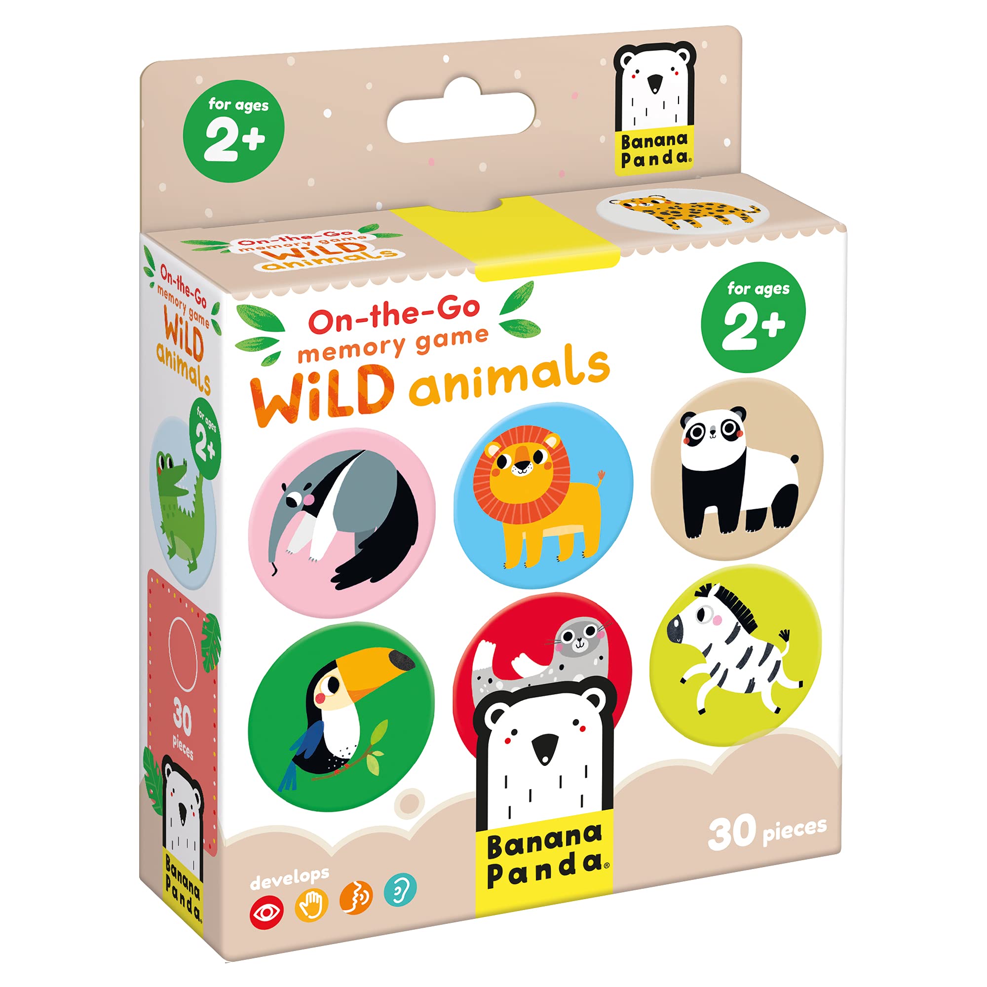 On-The-Go Memory Game Wild Animals 2+ Toddler Game