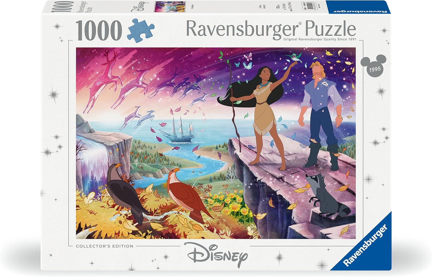 Ravensburger - Puzzle 1000 Piezas Disney Pocahontas | Puzles 1000 Adultos y Niños | Puzzle Disney de Niños a Partir de 14 Años o Más | Puzzles para Adultos | 70x50cm | Edición Coleccionista