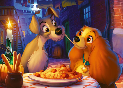 Ravensburger Puzzle 12000003 Susi und Strolch 1000 Teile Disney Puzzle für Erwachsene und Kinder ab 14 Jahren