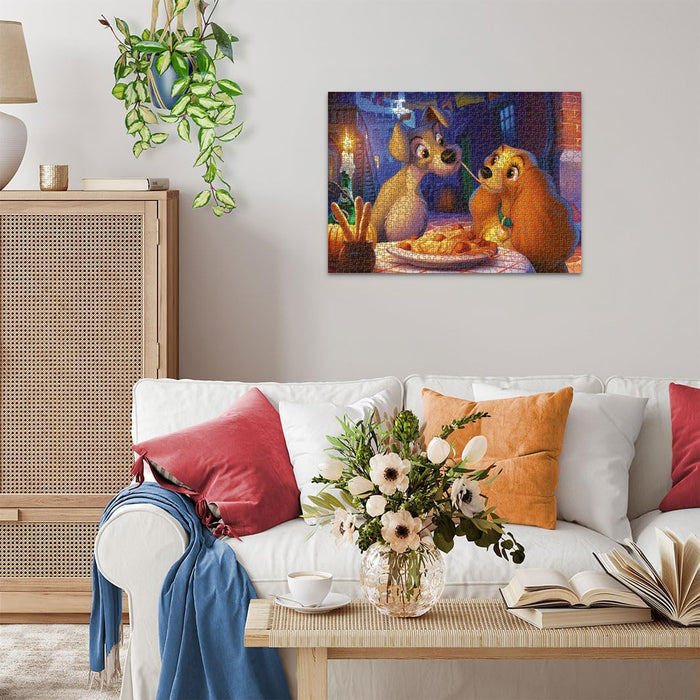 Ravensburger Puzzle 12000003 Susi und Strolch 1000 Teile Disney Puzzle für Erwachsene und Kinder ab 14 Jahren