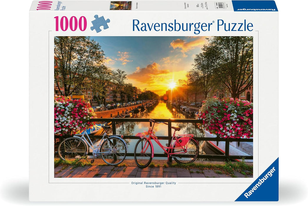 Ravensburger Puzzle 12000662 - Fahrräder in Amsterdam - 1000 Teile Puzzle für Erwachsene und Kinder ab 14 Jahren, Stadt-Puzzle Amsterdam