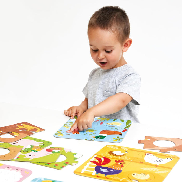 Match The Farm Animals Puzzles 2+ Toddler Puzzles