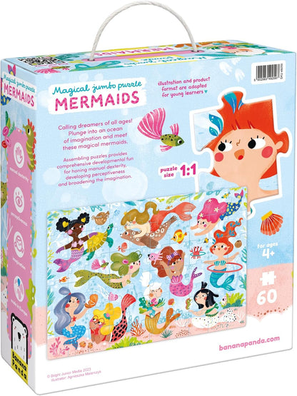 Magical Jumbo Puzzle Mermaids 4+ Floor Puzzle