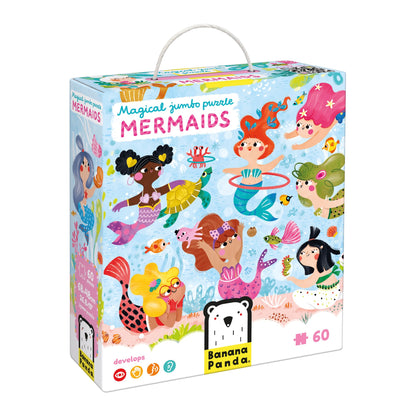 Magical Jumbo Puzzle Mermaids 4+ Floor Puzzle