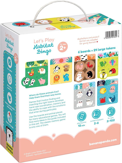 Banana Panda- Panda Puzzles, Color mar, Habitat Bingo 2+ (49164