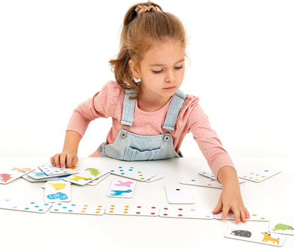 Banana Panda Let’s Play Color Dominoes Game for Kids - Includes 28 Double-Sided Pieces and an Educational Guide for Parents, for Ages 2 Years and up