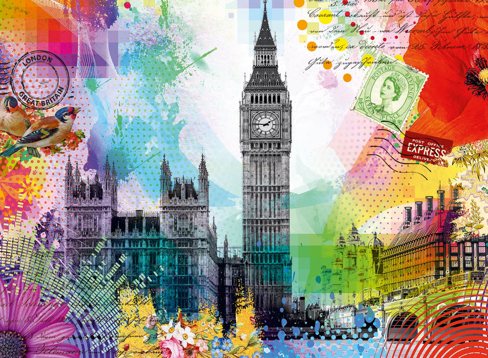 Ravensburger Puzzle 12000309 - Grüße aus London - 500 Teile Puzzle für Erwachsene und Kinder ab 12 Jahren, Stadt-Puzzle London