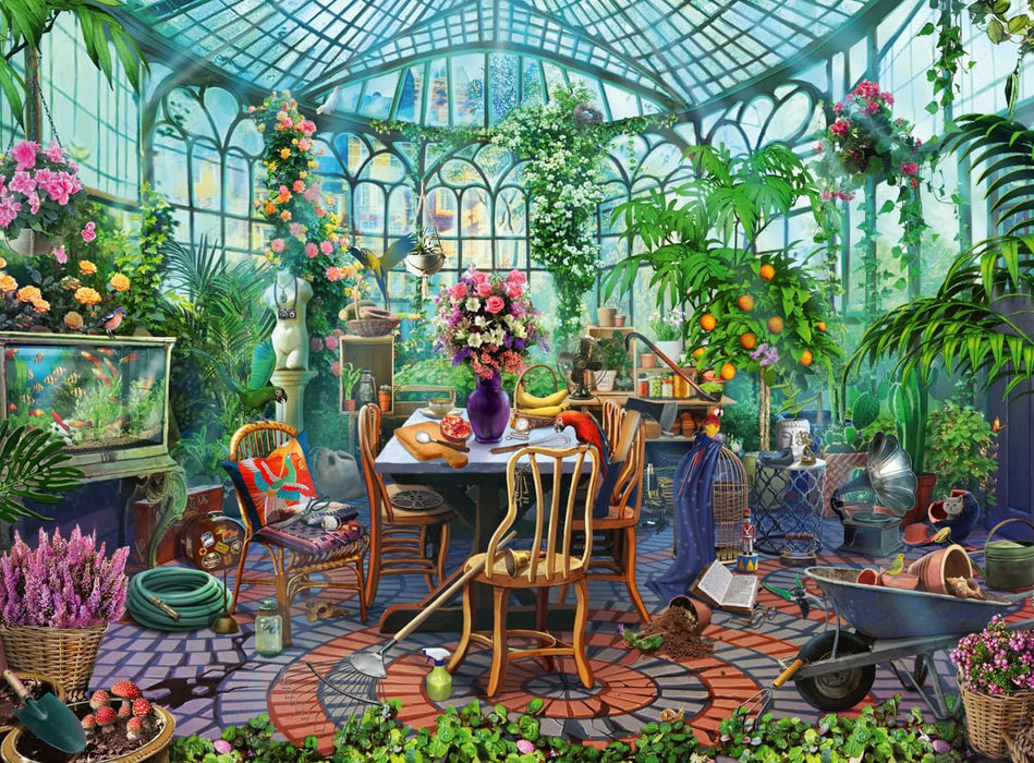 Ravensburger Greenhouse Mornings 500 Teile Puzzle für Erwachsene - 12000207 - Handwerkliches Werkzeug, Made in Germany, jedes Teil passt perfekt zusammen