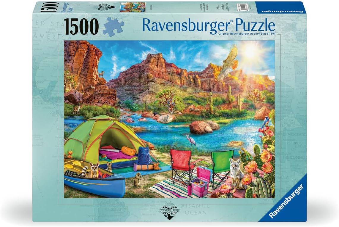 Ravensburger Canyon Camping 1500 Piece Jigsaw Puzzle for Adults - 12001007 - Handcrafted Tooling, Made in Germany, Every Piece Fits Together Perfectly