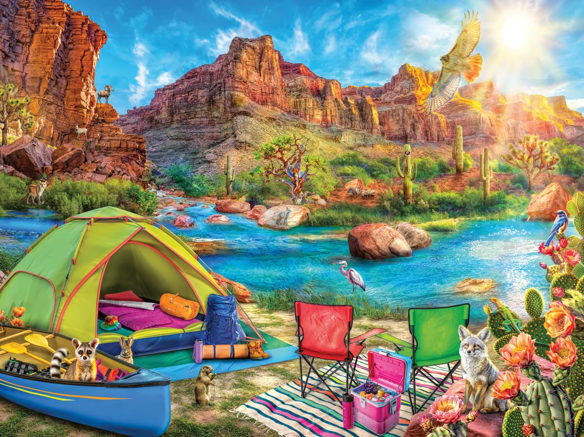 Ravensburger Canyon Camping 1500 Piece Jigsaw Puzzle for Adults - 12001007 - Handcrafted Tooling, Made in Germany, Every Piece Fits Together Perfectly
