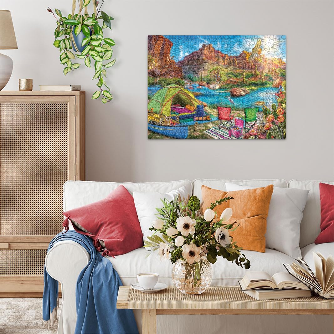 Ravensburger Canyon Camping 1500 Piece Jigsaw Puzzle for Adults - 12001007 - Handcrafted Tooling, Made in Germany, Every Piece Fits Together Perfectly