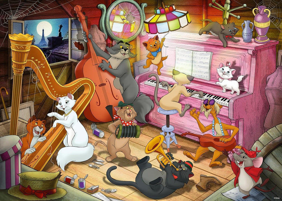 Ravensburger - Jigsaw rompecabezas Disney Aristocats, 1000 piezas. 120007537