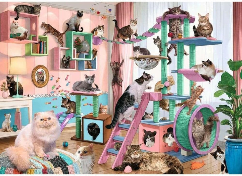 Ravensburger Cat Tree Heaven - Rompecabezas de 1000 Piezas para Adultos - 12000875 - Herramientas Hechas a Mano, Fabricado en Alemania, Cada Pieza Encaja Perfectamente