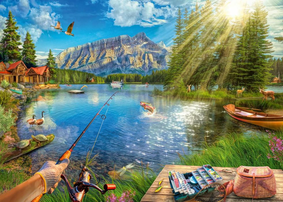 Ravensburger Life at The Lake 1000 Piece Jigsaw Puzzle for Adults - 12000877 - Handcrafted Tooling, Made in Germany, Every Piece Fits Together Perfectly