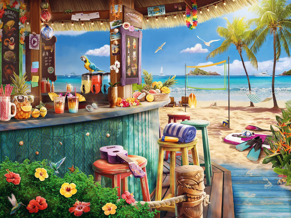 Ravensburger Beach Bar Breezes Puzzle, 1500 Teile, ansprechendes Kunstwerk mit Strandmotiven, Premium-Qualität, perfekte ineinandergreifende Passform, ideal für Erwachsene und Kinder ab 14 Jahren